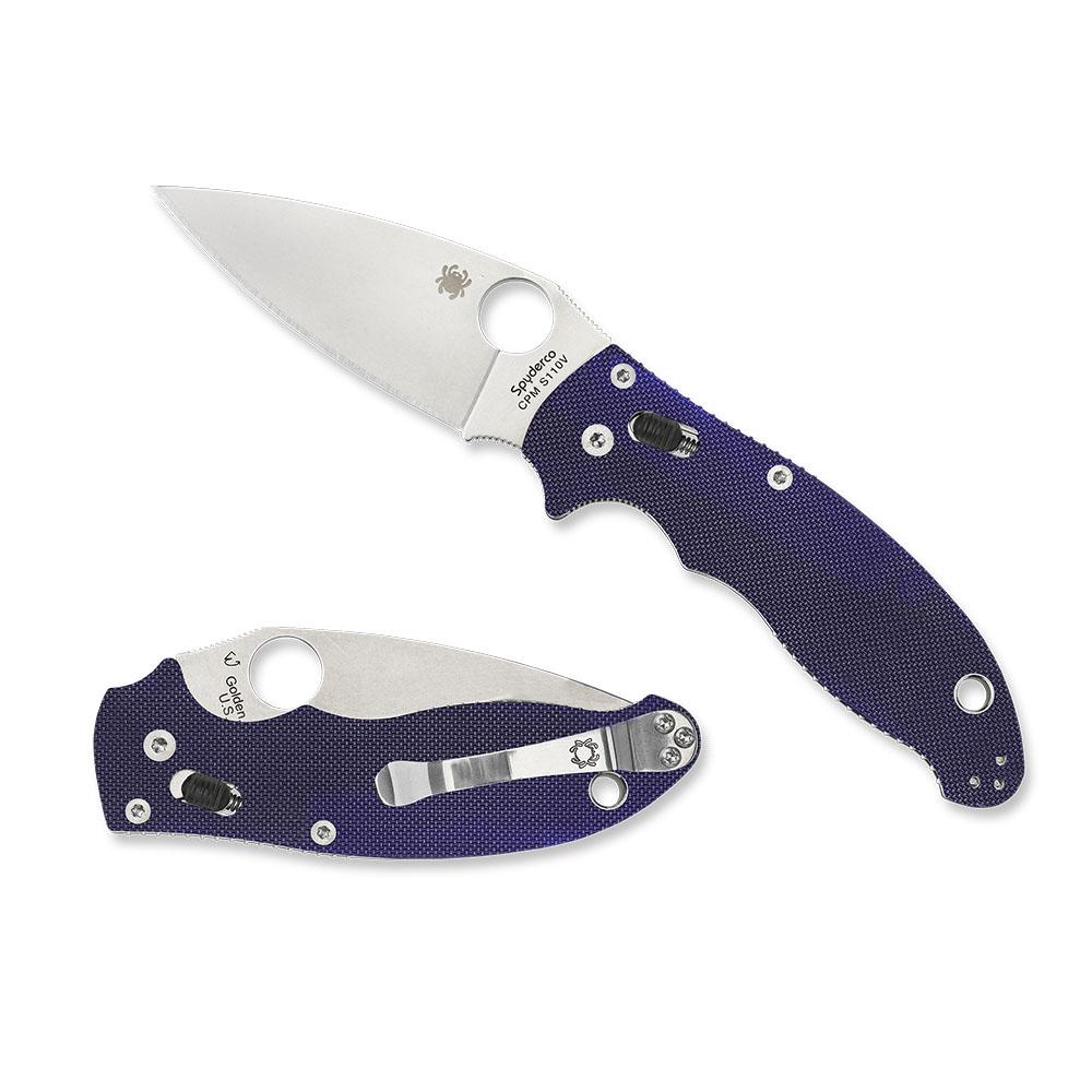 Spyderco Manix 2 Knife in Dark Blue